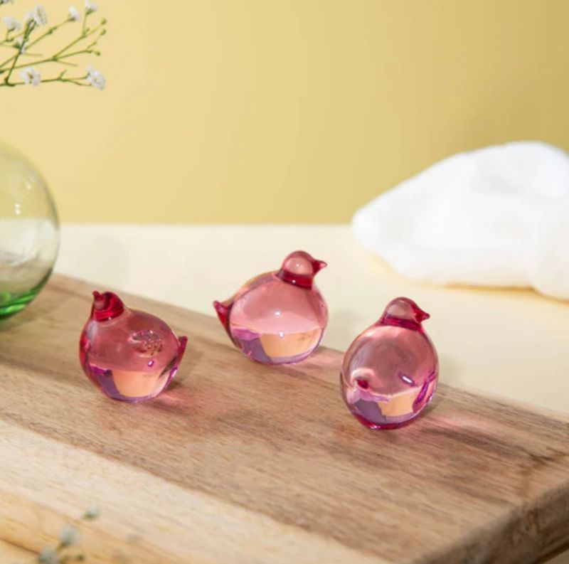 Kyllinger 3-pk 4cm rosa
