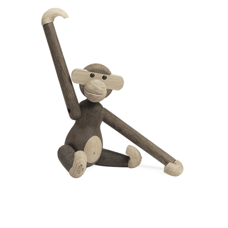 Kay Bojesen ape 20cm Røykt Eik