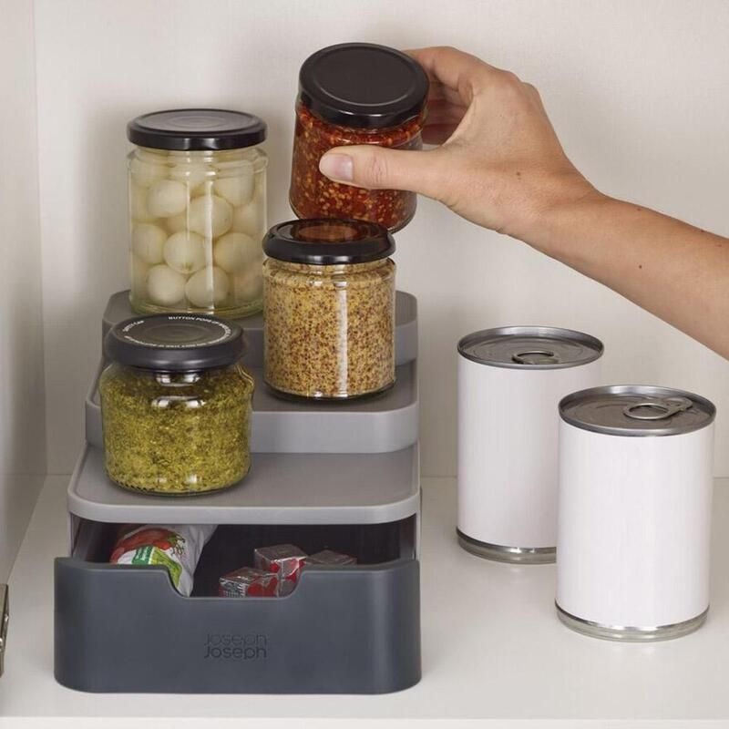 Krydderhylle med skuff