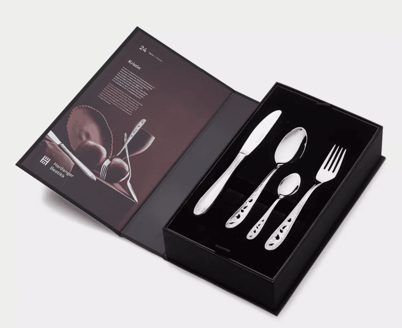 Kristin Bestikksett 24 deler | Hardanger Bestikk | Norsk Design